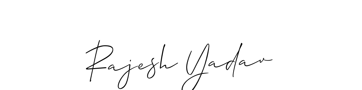Similarly Allison_Script is the best handwritten signature design. Signature creator online .You can use it as an online autograph creator for name Rajesh Yadav. Rajesh Yadav signature style 2 images and pictures png