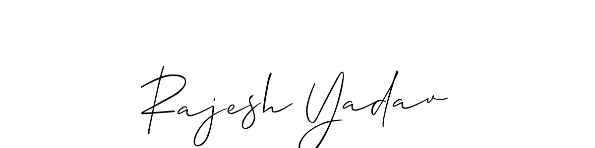 Rajesh Yadav stylish signature style. Best Handwritten Sign (Allison_Script) for my name. Handwritten Signature Collection Ideas for my name Rajesh Yadav. Rajesh Yadav signature style 2 images and pictures png