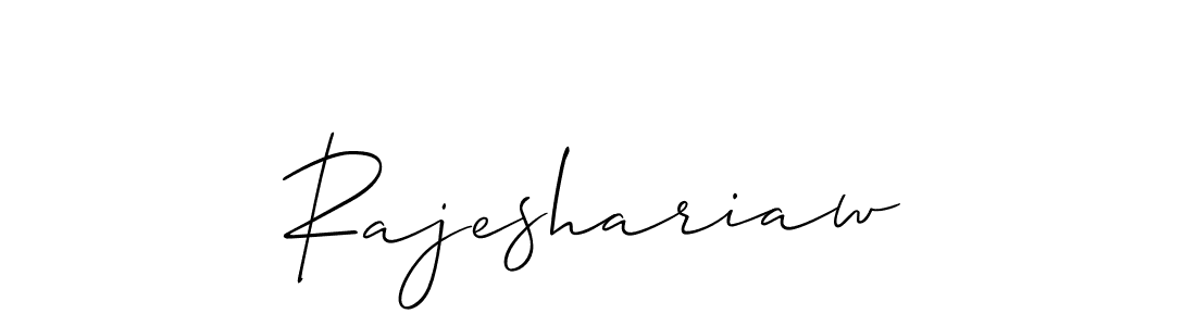 Make a beautiful signature design for name Rajeshariaw. With this signature (Allison_Script) style, you can create a handwritten signature for free. Rajeshariaw signature style 2 images and pictures png