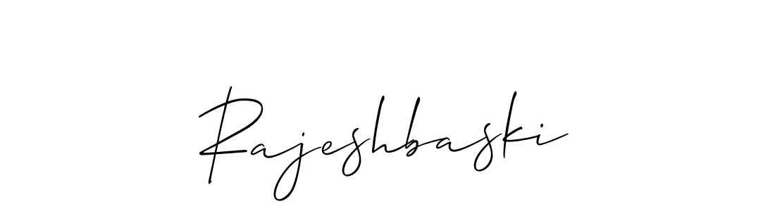Design your own signature with our free online signature maker. With this signature software, you can create a handwritten (Allison_Script) signature for name Rajeshbaski. Rajeshbaski signature style 2 images and pictures png