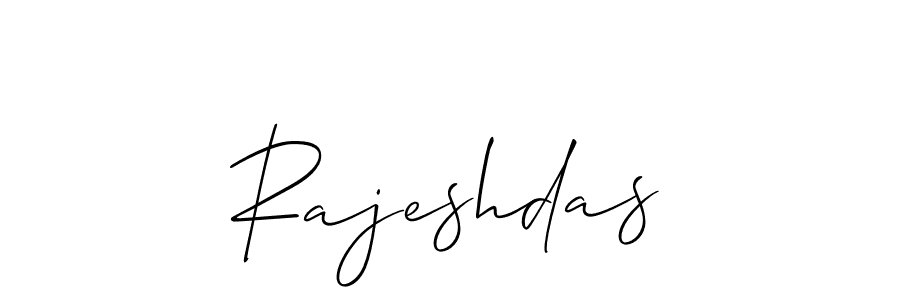 Also we have Rajeshdas name is the best signature style. Create professional handwritten signature collection using Allison_Script autograph style. Rajeshdas signature style 2 images and pictures png