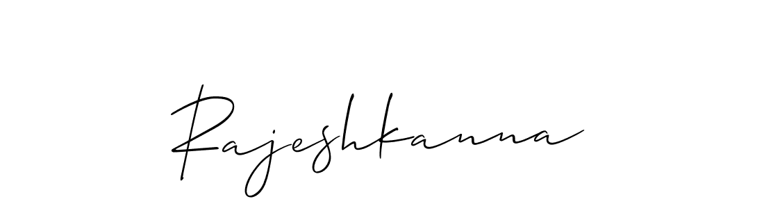 Design your own signature with our free online signature maker. With this signature software, you can create a handwritten (Allison_Script) signature for name Rajeshkanna. Rajeshkanna signature style 2 images and pictures png