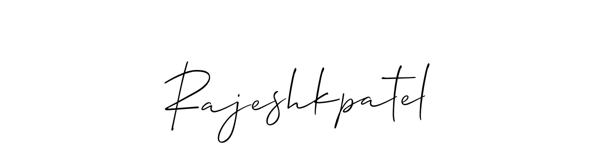 if you are searching for the best signature style for your name Rajeshkpatel. so please give up your signature search. here we have designed multiple signature styles  using Allison_Script. Rajeshkpatel signature style 2 images and pictures png