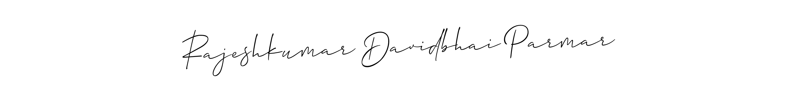 Create a beautiful signature design for name Rajeshkumar Davidbhai Parmar. With this signature (Allison_Script) fonts, you can make a handwritten signature for free. Rajeshkumar Davidbhai Parmar signature style 2 images and pictures png