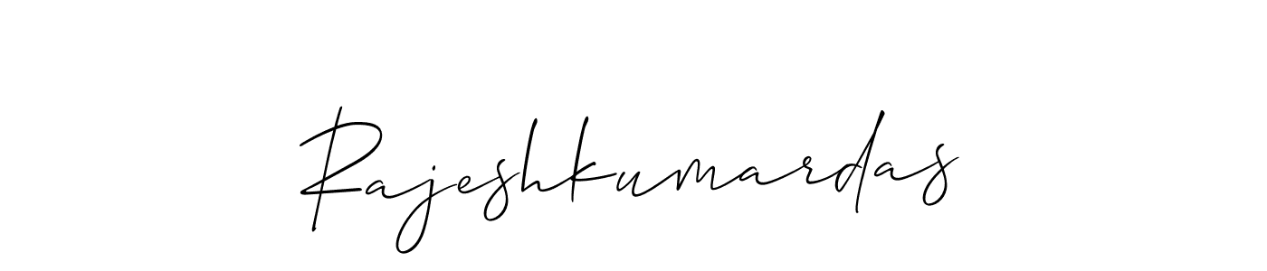 Make a short Rajeshkumardas signature style. Manage your documents anywhere anytime using Allison_Script. Create and add eSignatures, submit forms, share and send files easily. Rajeshkumardas signature style 2 images and pictures png
