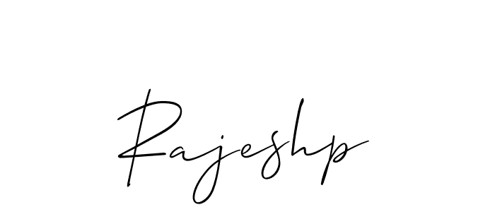 How to make Rajeshp signature? Allison_Script is a professional autograph style. Create handwritten signature for Rajeshp name. Rajeshp signature style 2 images and pictures png