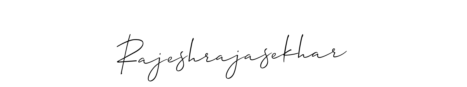 Use a signature maker to create a handwritten signature online. With this signature software, you can design (Allison_Script) your own signature for name Rajeshrajasekhar. Rajeshrajasekhar signature style 2 images and pictures png