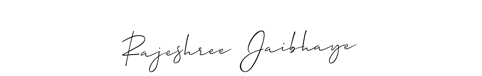 You should practise on your own different ways (Allison_Script) to write your name (Rajeshree  Jaibhaye) in signature. don't let someone else do it for you. Rajeshree  Jaibhaye signature style 2 images and pictures png