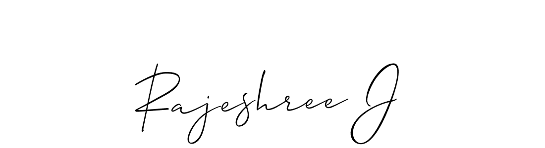 Also You can easily find your signature by using the search form. We will create Rajeshree J name handwritten signature images for you free of cost using Allison_Script sign style. Rajeshree J signature style 2 images and pictures png