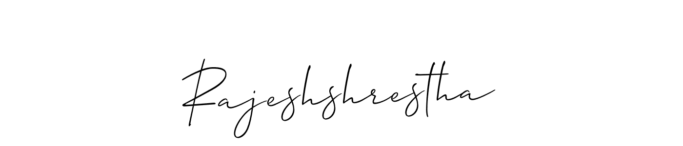 Also we have Rajeshshrestha name is the best signature style. Create professional handwritten signature collection using Allison_Script autograph style. Rajeshshrestha signature style 2 images and pictures png