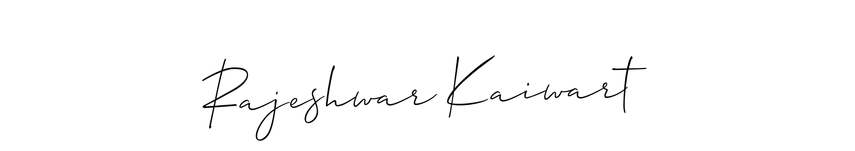 Make a beautiful signature design for name Rajeshwar Kaiwart. With this signature (Allison_Script) style, you can create a handwritten signature for free. Rajeshwar Kaiwart signature style 2 images and pictures png