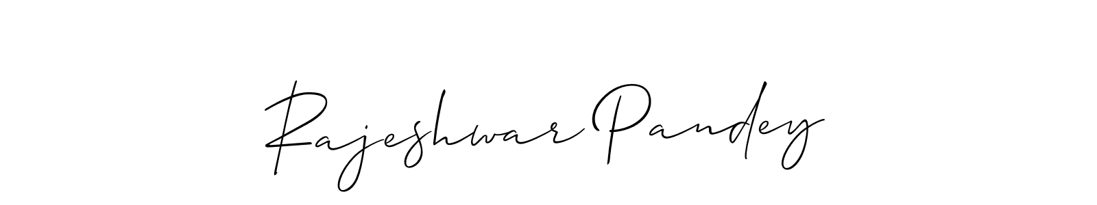 Also You can easily find your signature by using the search form. We will create Rajeshwar Pandey name handwritten signature images for you free of cost using Allison_Script sign style. Rajeshwar Pandey signature style 2 images and pictures png