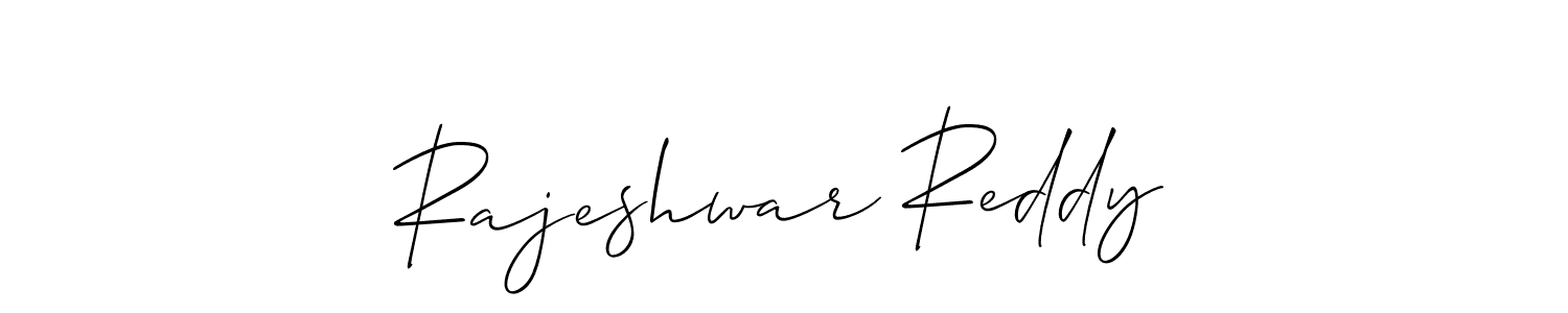 Also we have Rajeshwar Reddy name is the best signature style. Create professional handwritten signature collection using Allison_Script autograph style. Rajeshwar Reddy signature style 2 images and pictures png