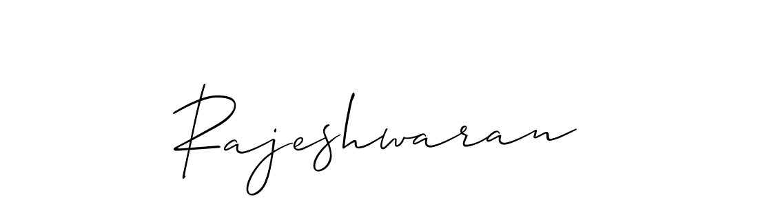 Use a signature maker to create a handwritten signature online. With this signature software, you can design (Allison_Script) your own signature for name Rajeshwaran. Rajeshwaran signature style 2 images and pictures png