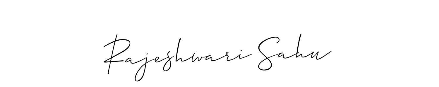 Rajeshwari Sahu stylish signature style. Best Handwritten Sign (Allison_Script) for my name. Handwritten Signature Collection Ideas for my name Rajeshwari Sahu. Rajeshwari Sahu signature style 2 images and pictures png