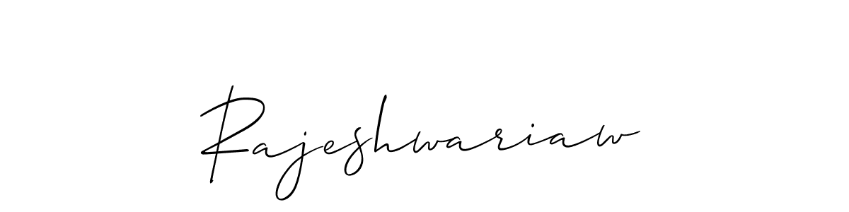 Also You can easily find your signature by using the search form. We will create Rajeshwariaw name handwritten signature images for you free of cost using Allison_Script sign style. Rajeshwariaw signature style 2 images and pictures png