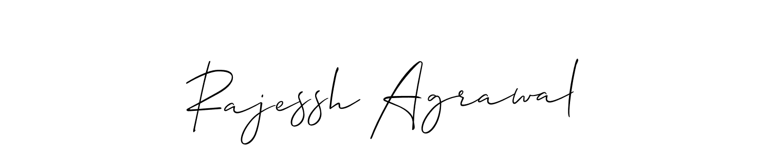Make a short Rajessh Agrawal signature style. Manage your documents anywhere anytime using Allison_Script. Create and add eSignatures, submit forms, share and send files easily. Rajessh Agrawal signature style 2 images and pictures png