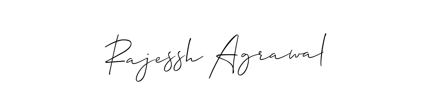 if you are searching for the best signature style for your name Rajessh Agrawal. so please give up your signature search. here we have designed multiple signature styles  using Allison_Script. Rajessh Agrawal signature style 2 images and pictures png