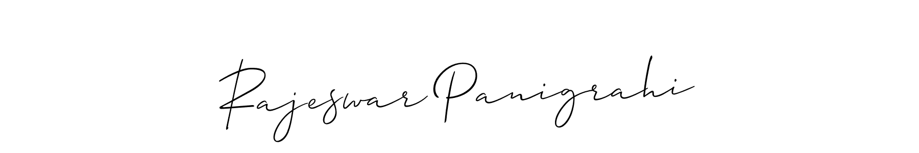 Also we have Rajeswar Panigrahi name is the best signature style. Create professional handwritten signature collection using Allison_Script autograph style. Rajeswar Panigrahi signature style 2 images and pictures png