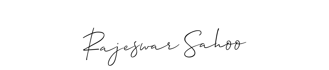 It looks lik you need a new signature style for name Rajeswar Sahoo. Design unique handwritten (Allison_Script) signature with our free signature maker in just a few clicks. Rajeswar Sahoo signature style 2 images and pictures png