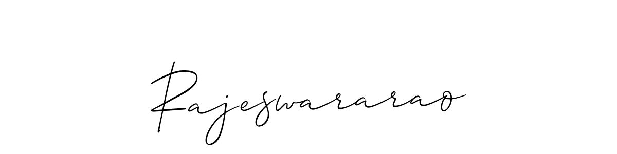Use a signature maker to create a handwritten signature online. With this signature software, you can design (Allison_Script) your own signature for name Rajeswararao. Rajeswararao signature style 2 images and pictures png