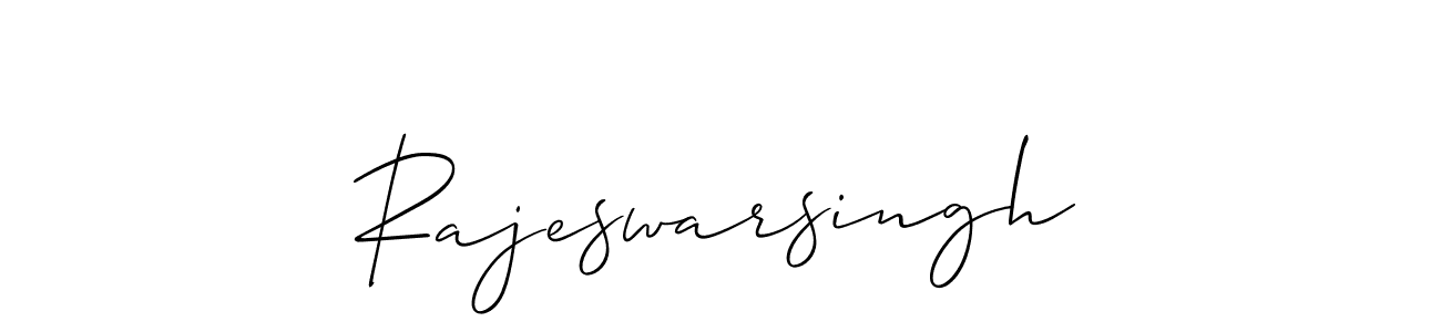 How to make Rajeswarsingh name signature. Use Allison_Script style for creating short signs online. This is the latest handwritten sign. Rajeswarsingh signature style 2 images and pictures png