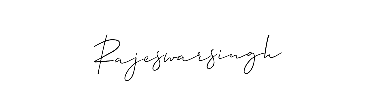 How to make Rajeswarsingh name signature. Use Allison_Script style for creating short signs online. This is the latest handwritten sign. Rajeswarsingh signature style 2 images and pictures png