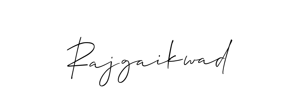 Use a signature maker to create a handwritten signature online. With this signature software, you can design (Allison_Script) your own signature for name Rajgaikwad. Rajgaikwad signature style 2 images and pictures png