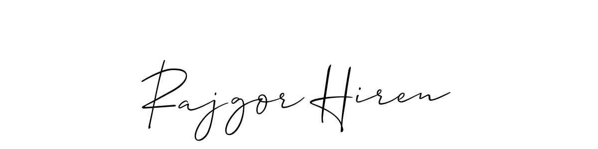 Best and Professional Signature Style for Rajgor Hiren. Allison_Script Best Signature Style Collection. Rajgor Hiren signature style 2 images and pictures png