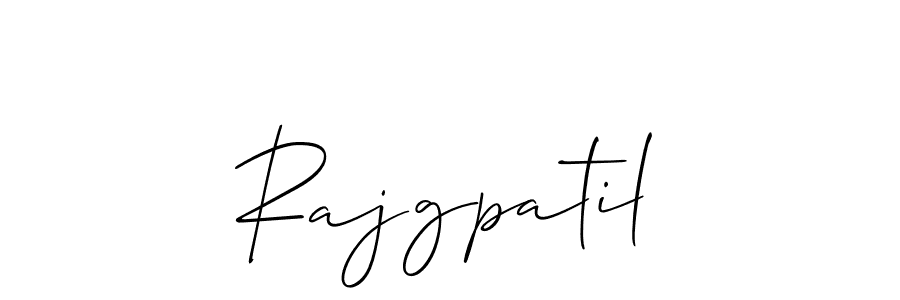 How to make Rajgpatil name signature. Use Allison_Script style for creating short signs online. This is the latest handwritten sign. Rajgpatil signature style 2 images and pictures png