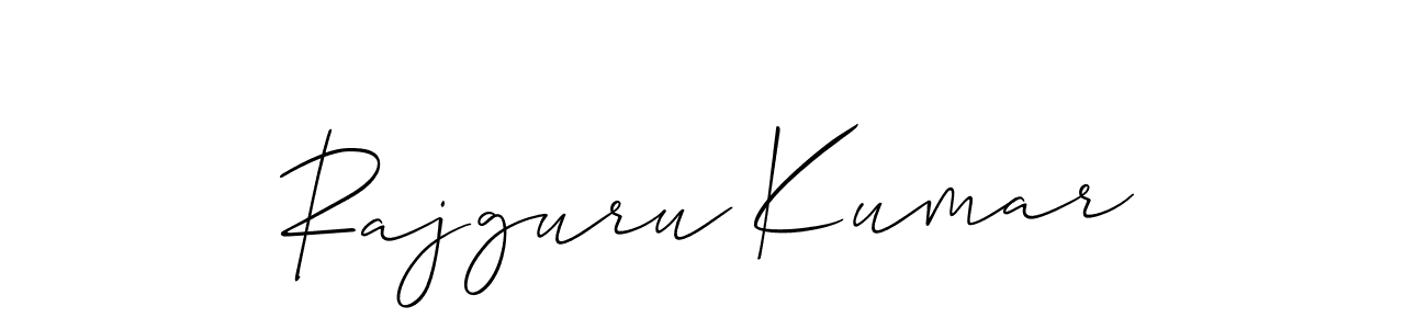 Create a beautiful signature design for name Rajguru Kumar. With this signature (Allison_Script) fonts, you can make a handwritten signature for free. Rajguru Kumar signature style 2 images and pictures png