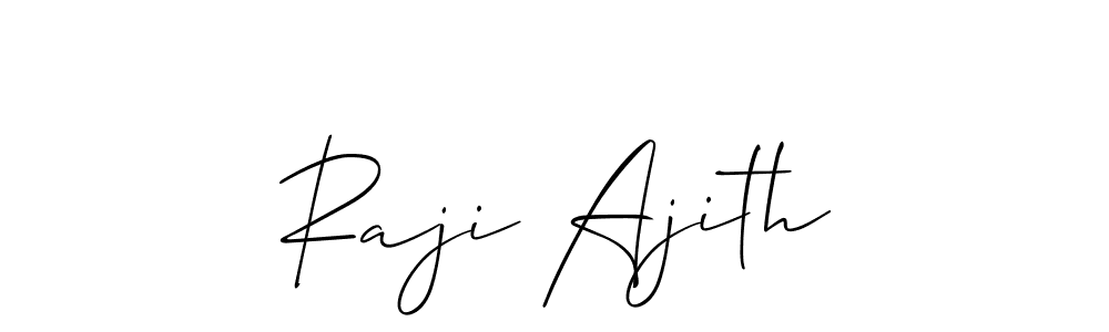 Raji Ajith stylish signature style. Best Handwritten Sign (Allison_Script) for my name. Handwritten Signature Collection Ideas for my name Raji Ajith. Raji Ajith signature style 2 images and pictures png