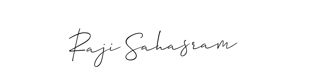 Make a beautiful signature design for name Raji Sahasram. Use this online signature maker to create a handwritten signature for free. Raji Sahasram signature style 2 images and pictures png