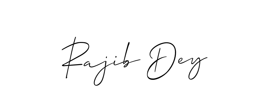 It looks lik you need a new signature style for name Rajib Dey. Design unique handwritten (Allison_Script) signature with our free signature maker in just a few clicks. Rajib Dey signature style 2 images and pictures png