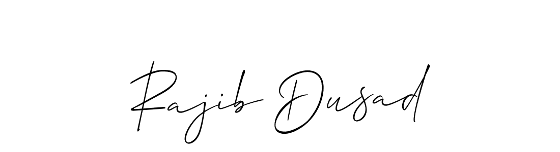 Design your own signature with our free online signature maker. With this signature software, you can create a handwritten (Allison_Script) signature for name Rajib Dusad. Rajib Dusad signature style 2 images and pictures png