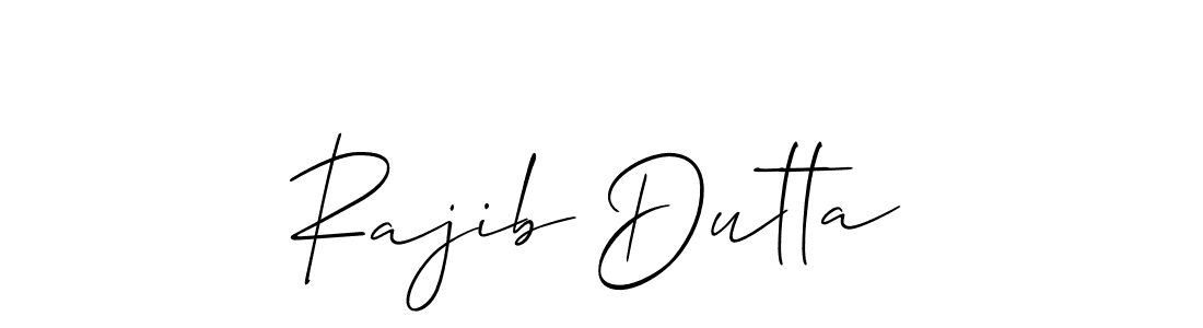How to make Rajib Dutta signature? Allison_Script is a professional autograph style. Create handwritten signature for Rajib Dutta name. Rajib Dutta signature style 2 images and pictures png