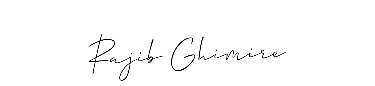How to make Rajib Ghimire signature? Allison_Script is a professional autograph style. Create handwritten signature for Rajib Ghimire name. Rajib Ghimire signature style 2 images and pictures png