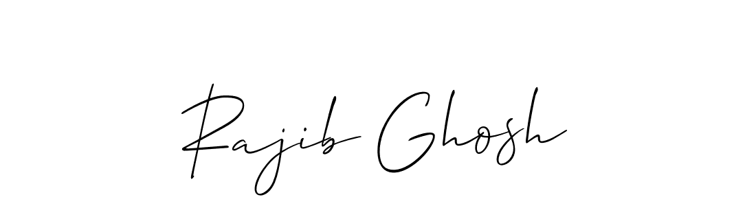 Use a signature maker to create a handwritten signature online. With this signature software, you can design (Allison_Script) your own signature for name Rajib Ghosh. Rajib Ghosh signature style 2 images and pictures png