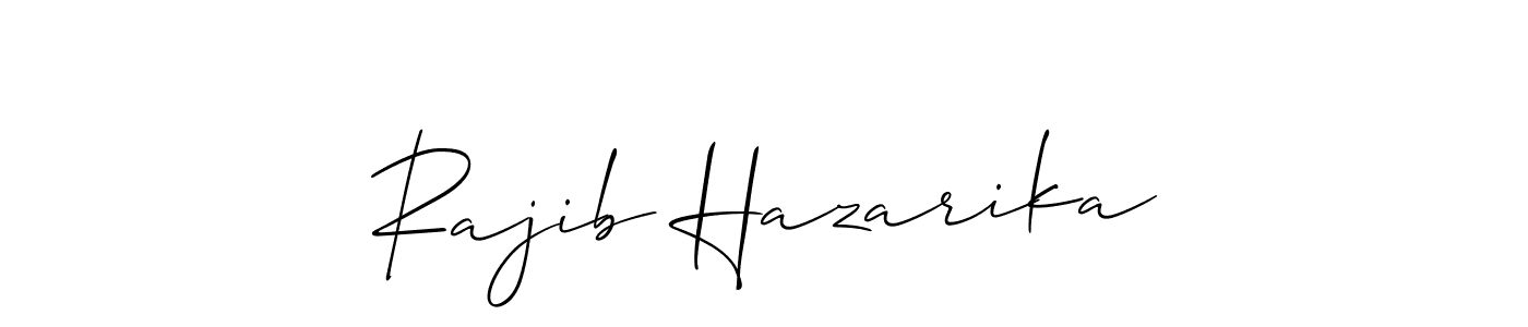 if you are searching for the best signature style for your name Rajib Hazarika. so please give up your signature search. here we have designed multiple signature styles  using Allison_Script. Rajib Hazarika signature style 2 images and pictures png