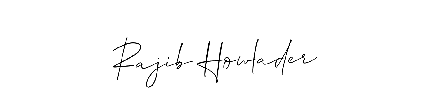 How to make Rajib Howlader signature? Allison_Script is a professional autograph style. Create handwritten signature for Rajib Howlader name. Rajib Howlader signature style 2 images and pictures png