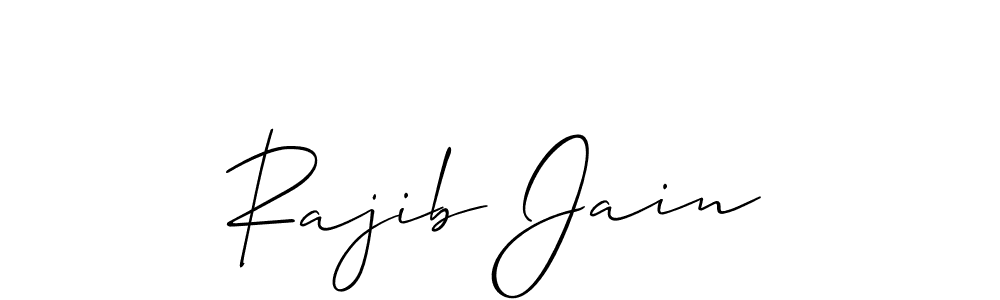Also You can easily find your signature by using the search form. We will create Rajib Jain name handwritten signature images for you free of cost using Allison_Script sign style. Rajib Jain signature style 2 images and pictures png