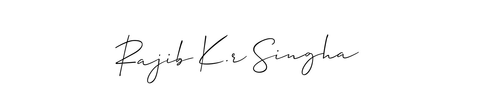 Make a beautiful signature design for name Rajib K.r Singha. Use this online signature maker to create a handwritten signature for free. Rajib K.r Singha signature style 2 images and pictures png