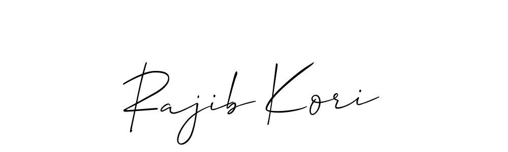 It looks lik you need a new signature style for name Rajib Kori. Design unique handwritten (Allison_Script) signature with our free signature maker in just a few clicks. Rajib Kori signature style 2 images and pictures png