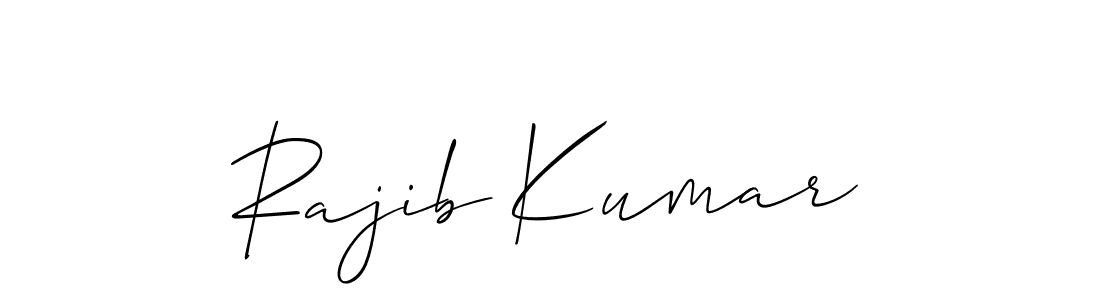 How to make Rajib Kumar signature? Allison_Script is a professional autograph style. Create handwritten signature for Rajib Kumar name. Rajib Kumar signature style 2 images and pictures png