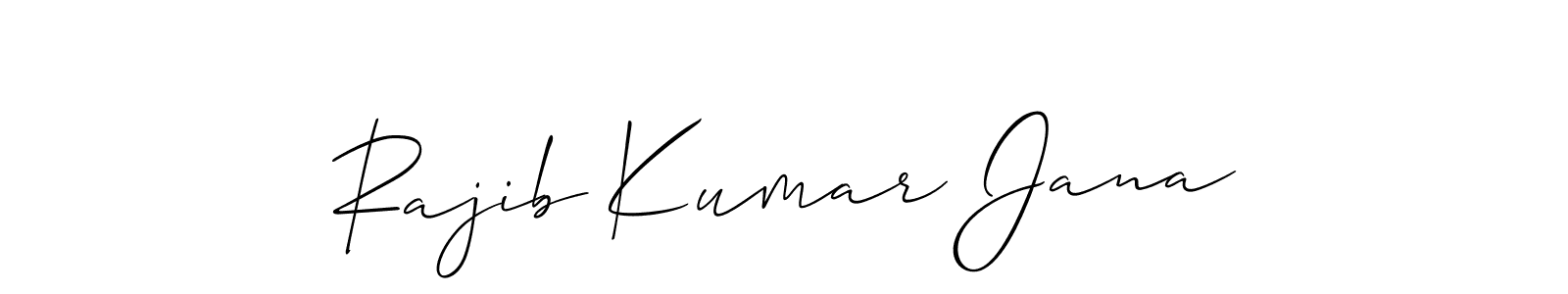 Make a beautiful signature design for name Rajib Kumar Jana. With this signature (Allison_Script) style, you can create a handwritten signature for free. Rajib Kumar Jana signature style 2 images and pictures png