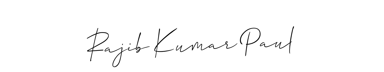 It looks lik you need a new signature style for name Rajib Kumar Paul. Design unique handwritten (Allison_Script) signature with our free signature maker in just a few clicks. Rajib Kumar Paul signature style 2 images and pictures png