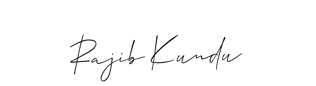 Also You can easily find your signature by using the search form. We will create Rajib Kundu name handwritten signature images for you free of cost using Allison_Script sign style. Rajib Kundu signature style 2 images and pictures png