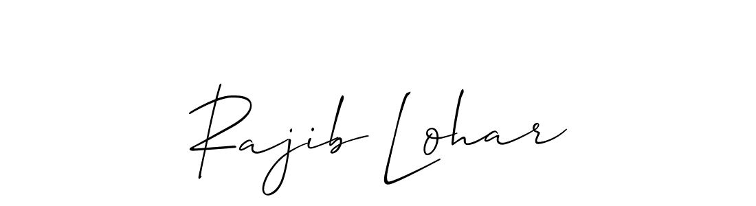 The best way (Allison_Script) to make a short signature is to pick only two or three words in your name. The name Rajib Lohar include a total of six letters. For converting this name. Rajib Lohar signature style 2 images and pictures png