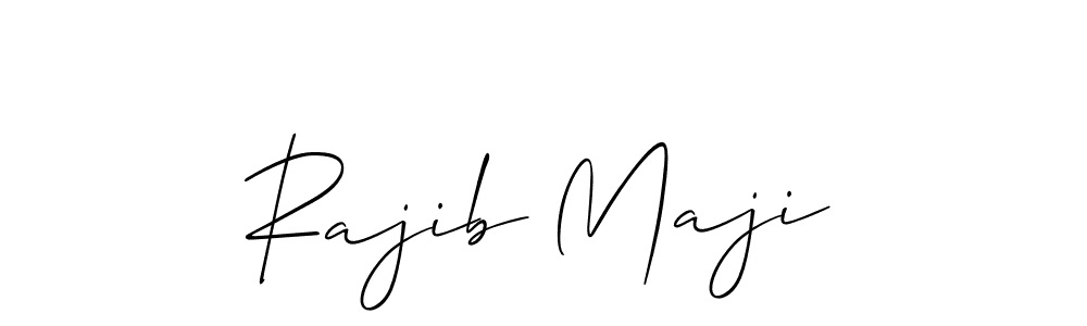 Make a beautiful signature design for name Rajib Maji. With this signature (Allison_Script) style, you can create a handwritten signature for free. Rajib Maji signature style 2 images and pictures png