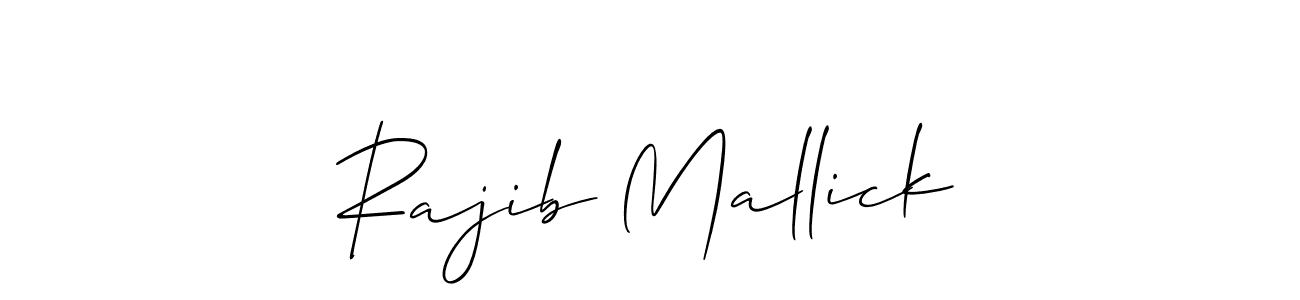 You should practise on your own different ways (Allison_Script) to write your name (Rajib Mallick) in signature. don't let someone else do it for you. Rajib Mallick signature style 2 images and pictures png